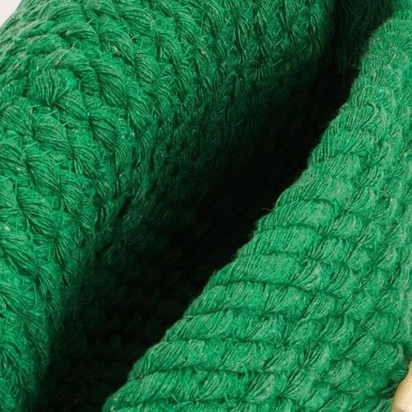 Bohemian Design Tassel Detailed Flap Saddle Bag  GREEN - Picture 10 of 10